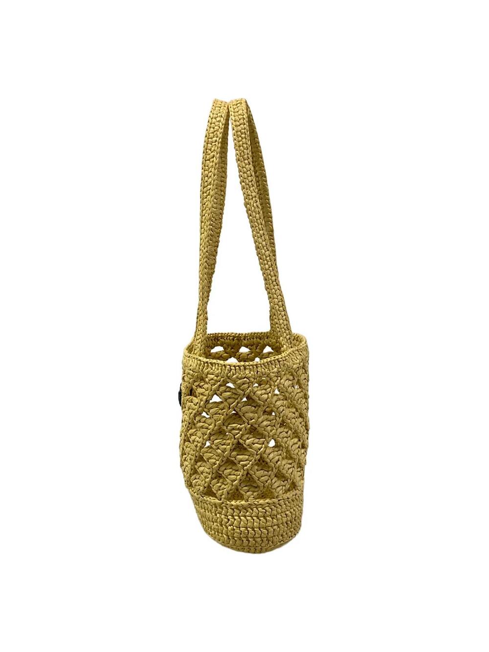 Prada Beige Raffia Shoulder Bag #305575P84B - Picture 4 of 15